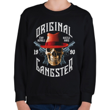 PRINTFASHION Igazi gengszter 1990 - Gyerek pulóver - Fekete gyerek pulóver, kardigán