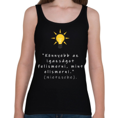 PRINTFASHION igazság - Női atléta - Fekete