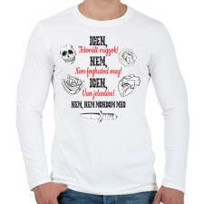 PRINTFASHION Igen, tetovált vagyok! - Férfi hosszú ujjú póló - Fehér férfi póló