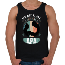 PRINTFASHION így néz ki egy csodálatos apa - Férfi atléta - Fekete
