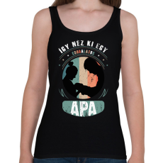 PRINTFASHION így néz ki egy csodálatos apa - Női atléta - Fekete