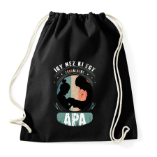 PRINTFASHION így néz ki egy csodálatos apa - Sportzsák, Tornazsák - Fekete tornazsák