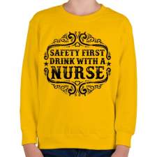 PRINTFASHION Igyál a nővérrel - Gyerek pulóver - Sárga gyerek pulóver, kardigán