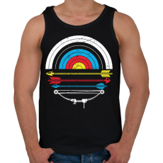 PRINTFASHION Íjászat - Férfi atléta - Fekete