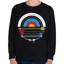 PRINTFASHION Íjászat - Gyerek pulóver - Fekete gyerek pulóver, kardigán