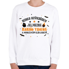 PRINTFASHION ijesztő a munkám - Gyerek pulóver - Fehér gyerek pulóver, kardigán