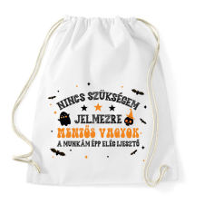 PRINTFASHION ijesztő a munkám - Sportzsák, Tornazsák - Fehér tornazsák
