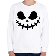 PRINTFASHION Ijesztő halloween fej - Gyerek pulóver - Fehér gyerek pulóver, kardigán