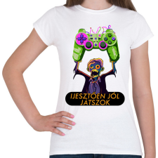 PRINTFASHION Ijesztően jól játszok - Női póló - Fehér női póló