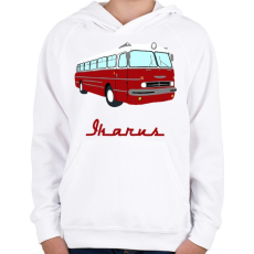 PRINTFASHION ikarus 55 - Gyerek kapucnis pulóver - Fehér