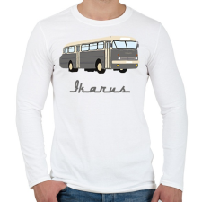 PRINTFASHION ikarus 66 - Férfi hosszú ujjú póló - Fehér férfi póló