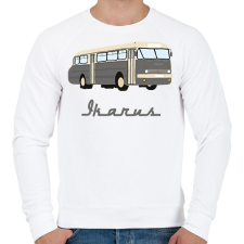 PRINTFASHION ikarus 66 - Férfi pulóver - Fehér férfi pulóver, kardigán
