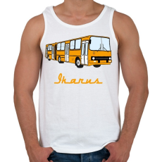 PRINTFASHION ikarus - Férfi atléta - Fehér