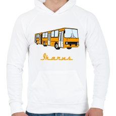 PRINTFASHION ikarus - Férfi kapucnis pulóver - Fehér