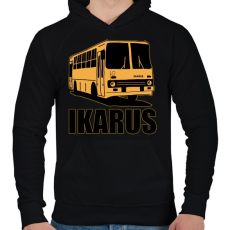 PRINTFASHION Ikarus - Férfi kapucnis pulóver - Fekete