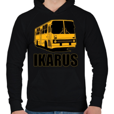 PRINTFASHION Ikarus - Férfi kapucnis pulóver - Fekete