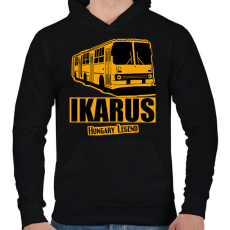 PRINTFASHION Ikarus  - Férfi kapucnis pulóver - Fekete