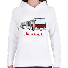 PRINTFASHION ikarus - Női kapucnis pulóver - Fehér