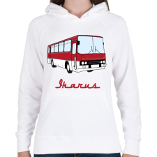 PRINTFASHION Ikarus - Női kapucnis pulóver - Fehér női pulóver, kardigán