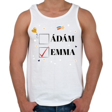 PRINTFASHION Iker baba - Névvel - Férfi atléta - Fehér