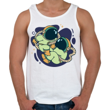 PRINTFASHION Iker űrhajósok - Férfi atléta - Fehér atléta, trikó