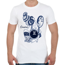 PRINTFASHION ikrek - Férfi póló - Fehér férfi póló