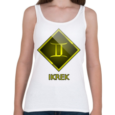 PRINTFASHION Ikrek - Női atléta - Fehér női trikó