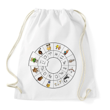 PRINTFASHION Ikrek - Sportzsák, Tornazsák - Fehér tornazsák