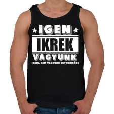 PRINTFASHION Ikrek vagyunk (fehér) - Férfi atléta - Fekete atléta, trikó