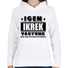 PRINTFASHION Ikrek vagyunk (fekete) - Női kapucnis pulóver - Fehér női pulóver, kardigán