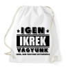 PRINTFASHION Ikrek vagyunk (fekete) - Sportzsák, Tornazsák - Fehér