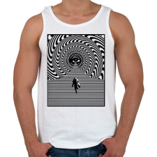 PRINTFASHION Illúzió - Férfi atléta - Fehér atléta, trikó