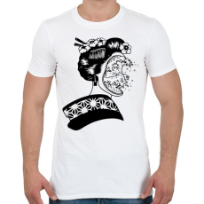 PRINTFASHION Illúzió - Férfi póló - Fehér