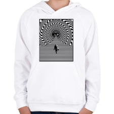 PRINTFASHION Illúzió - Gyerek kapucnis pulóver - Fehér gyerek pulóver, kardigán