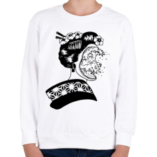 PRINTFASHION Illúzió - Gyerek pulóver - Fehér gyerek pulóver, kardigán