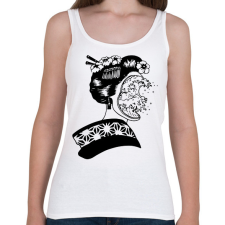 PRINTFASHION Illúzió - Női atléta - Fehér női trikó