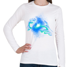 PRINTFASHION Illúzió - Női hosszú ujjú póló - Fehér női póló