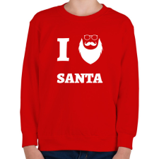 PRINTFASHION ilovesanta - Gyerek pulóver - Piros gyerek pulóver, kardigán