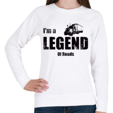 PRINTFASHION im a legend of roads - Női pulóver - Fehér női pulóver, kardigán
