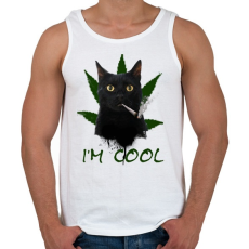 PRINTFASHION IM COOL - Férfi atléta - Fehér