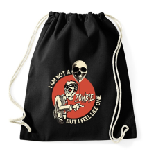 PRINTFASHION Im not a Zombie - Sportzsák, Tornazsák - Fekete tornazsák