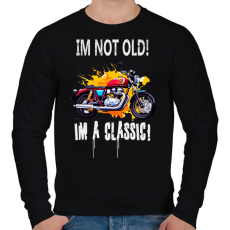 PRINTFASHION IM NOT OLD - Férfi pulóver - Fekete