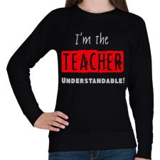 PRINTFASHION im the teacher - Női pulóver - Fekete női pulóver, kardigán