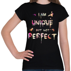 PRINTFASHION IM UNIQUE - Női póló - Fekete