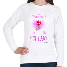 PRINTFASHION Imádni való pici lány - Női pulóver - Fehér