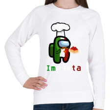 PRINTFASHION Impasta - Among Us - Női pulóver - Fehér női pulóver, kardigán