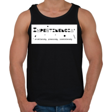 PRINTFASHION Impertinencia - Férfi atléta - Fekete