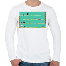 PRINTFASHION Impossible Mission - Férfi hosszú ujjú póló - Fehér