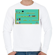 PRINTFASHION Impossible Mission - Férfi pulóver - Fehér