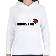 PRINTFASHION Impostor - Among us - Női kapucnis pulóver - Fehér női pulóver, kardigán